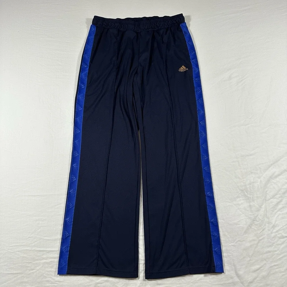 Adidas Sweat Pants The Stripe Logo Elastic Waist Navy‎ Joggers Men's Large